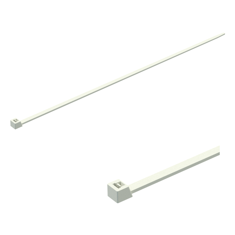 Kabelbinders transparant (wit)