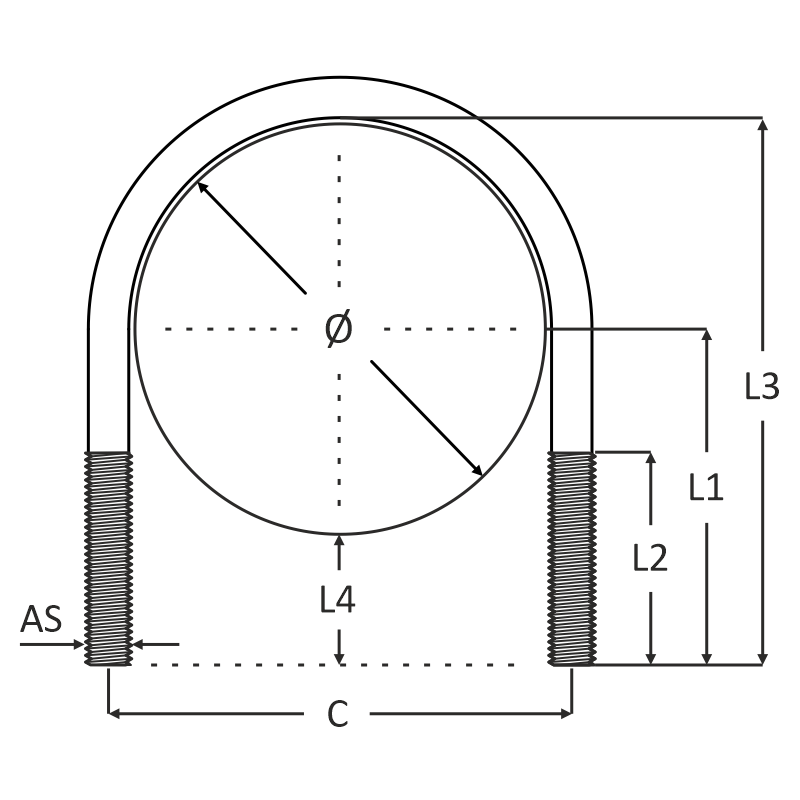 lijntekening krambeugel rond