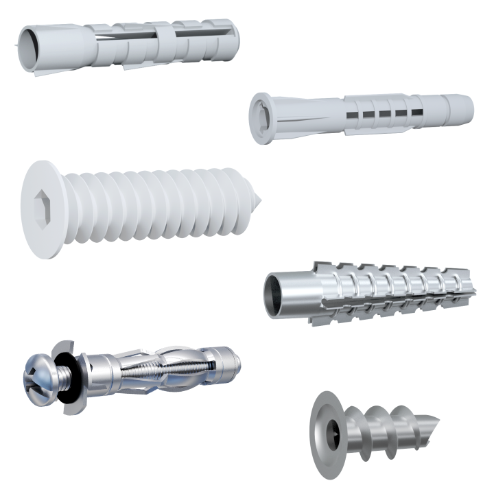 Pluggen en lichte bevestigingen combi afbeelding